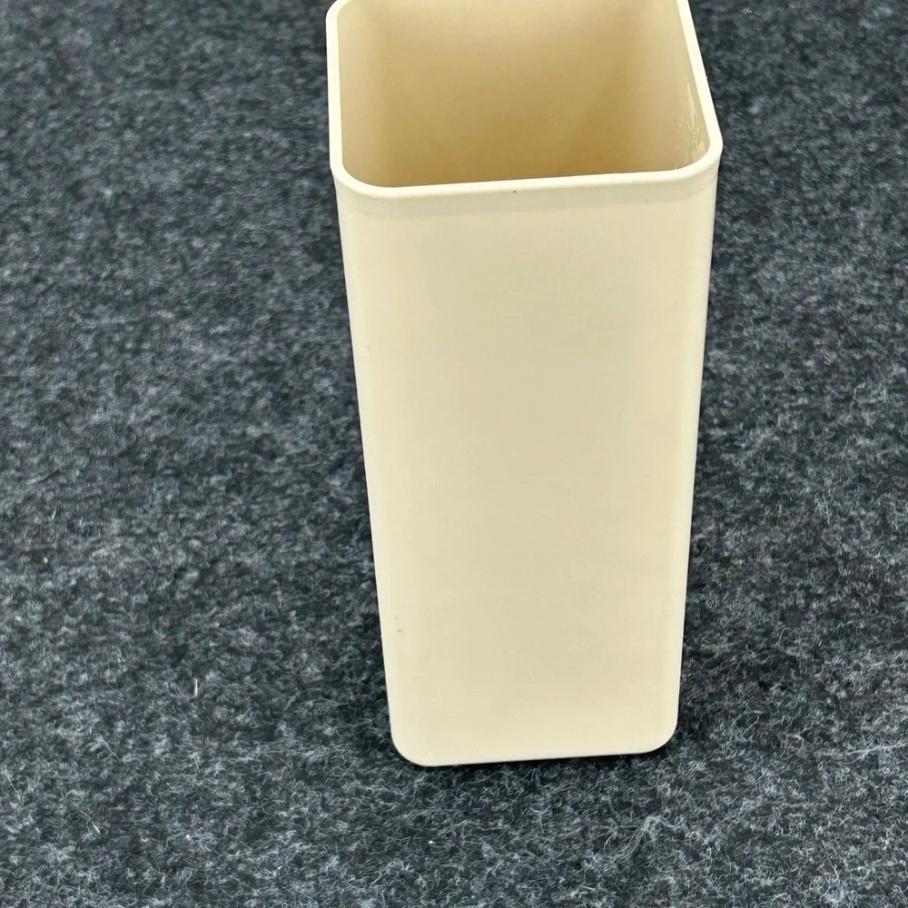 Vintage Tupperware Modular Mates Square Canister Almond Cream 1829-1 with Lid